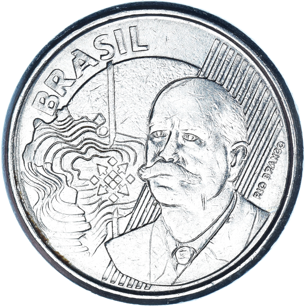 Moneda, Brasil, 50 Centavos, 2005