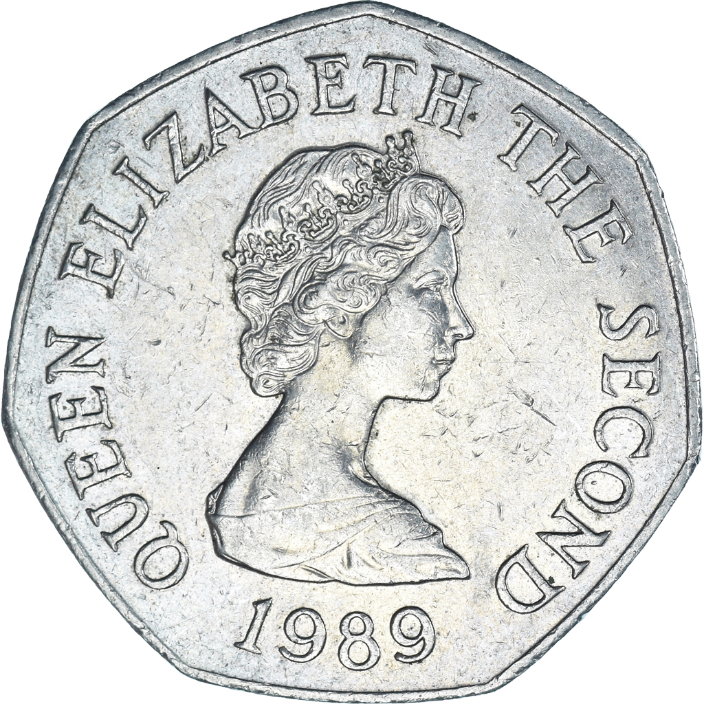 Coin, Jersey, 50 Pence, 1989