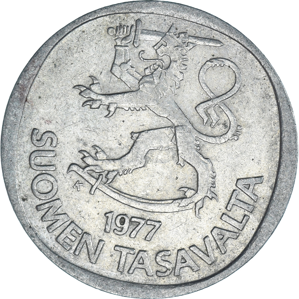 Moneda, Finlandia, Markka, 1977