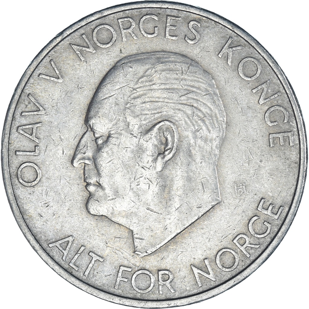Moneda, Noruega, 5 Kroner, 1973