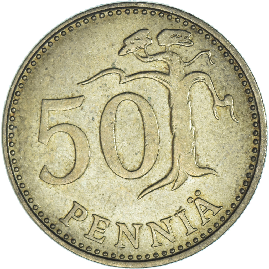 Moneda, Finlandia, 50 Penniä, 1979