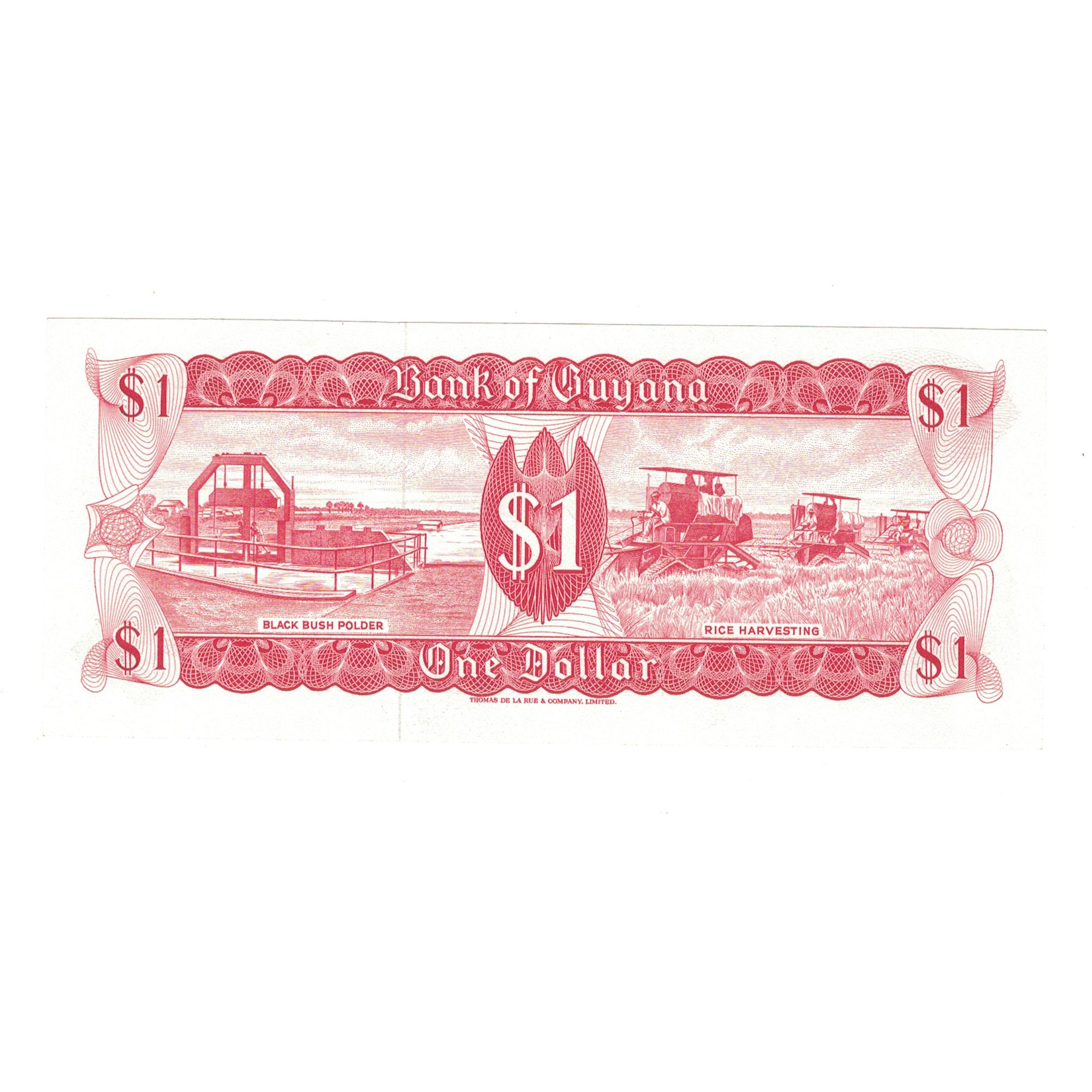 Banknote, Guyana, 1 Dollar, KM:21e, UNC(65-70)