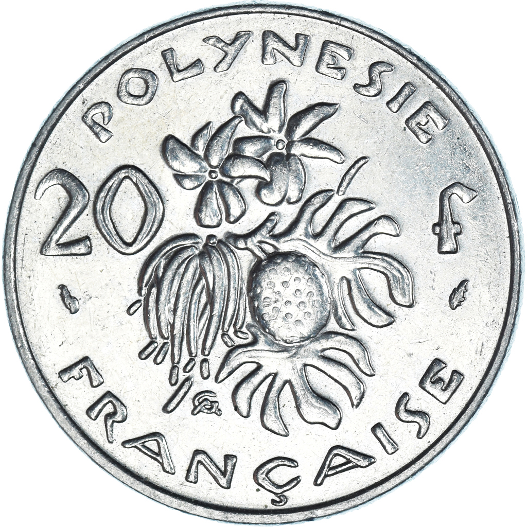 Moneda, Polinesia francesa, 20 Francs, 1991