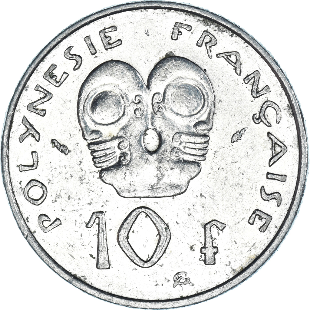 Moneda, Polinesia francesa, 10 Francs, 1983