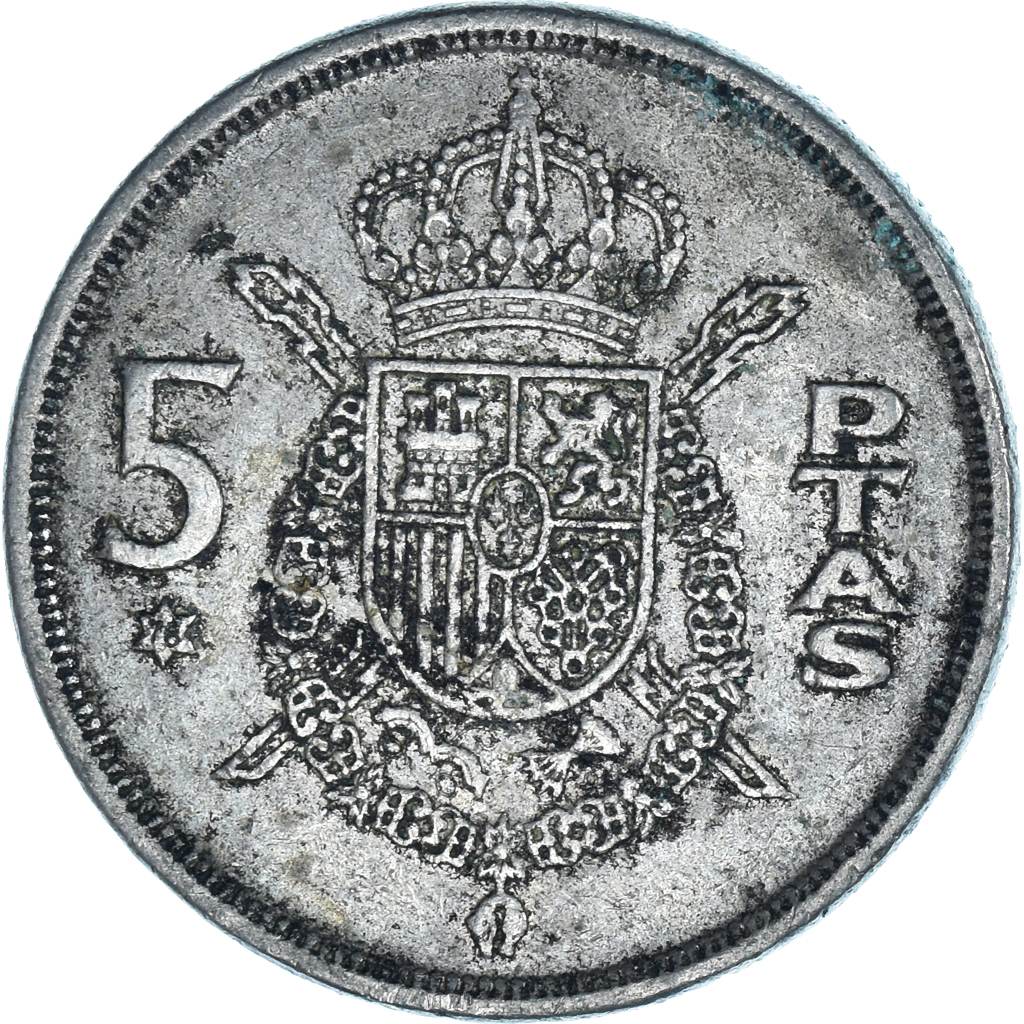 Moneda, España, 5 Pesetas, 1976