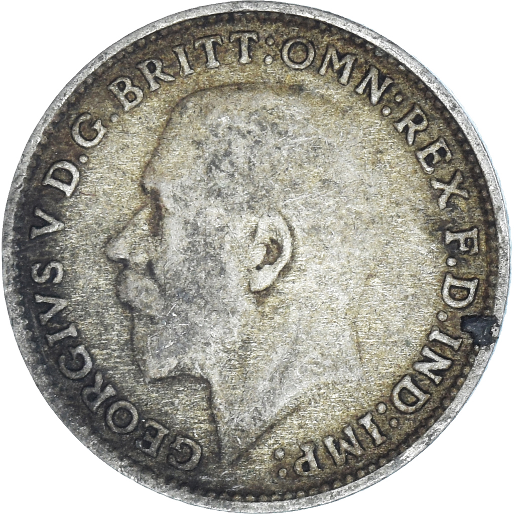 Moneda, Gran Bretaña, 3 Pence, 1922