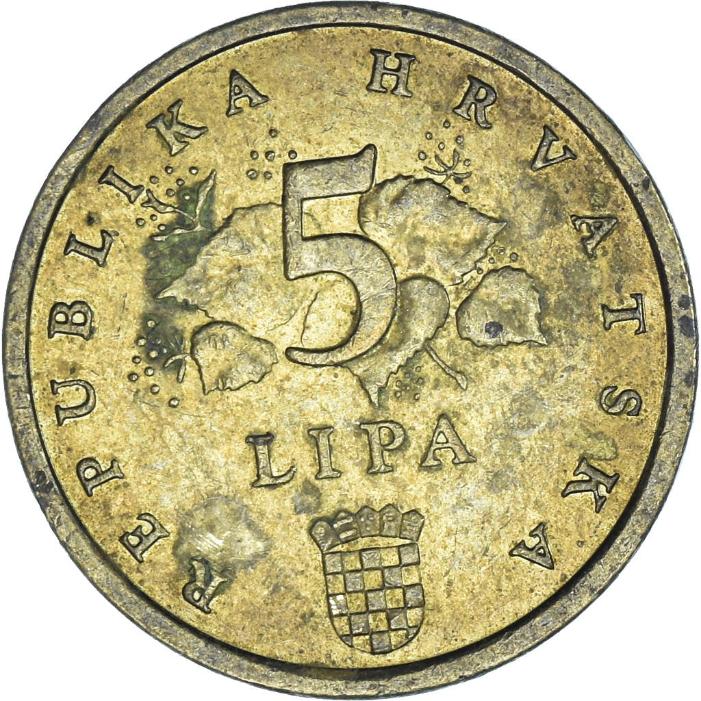 Moneda, Croacia, 5 Lipa, 2003