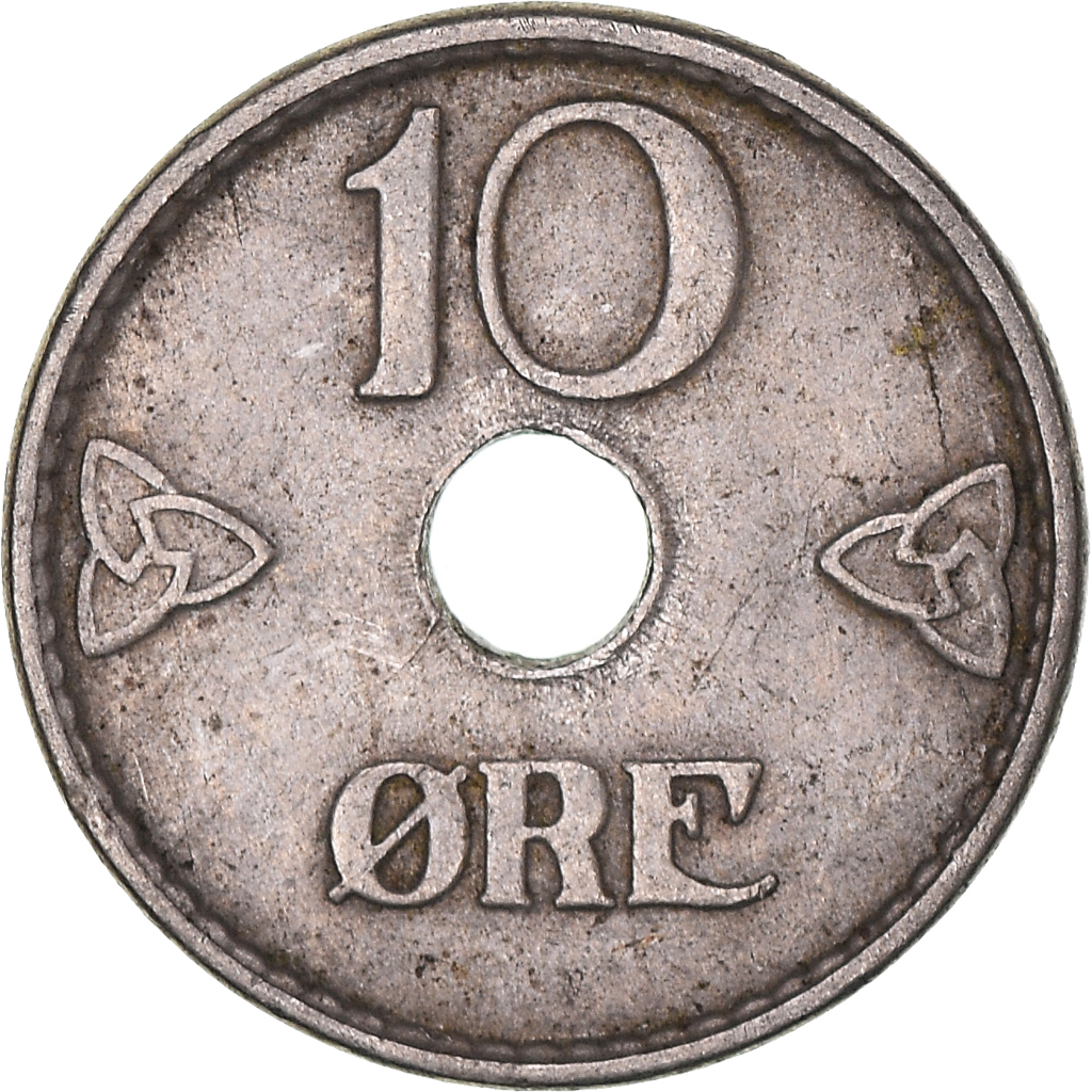 Moneda, Noruega, 10 Öre, 1938
