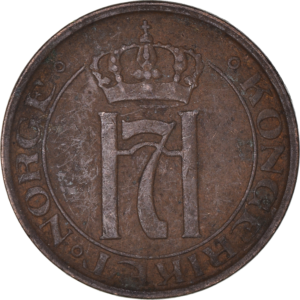 Moneda, Noruega, 2 Öre, 1937