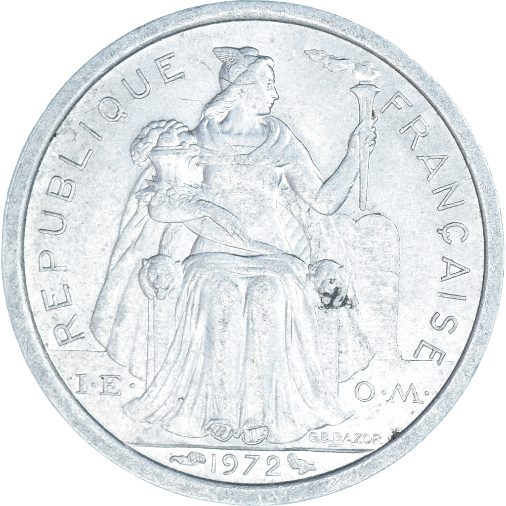Moneda, Nueva Caledonia, Franc, 1972