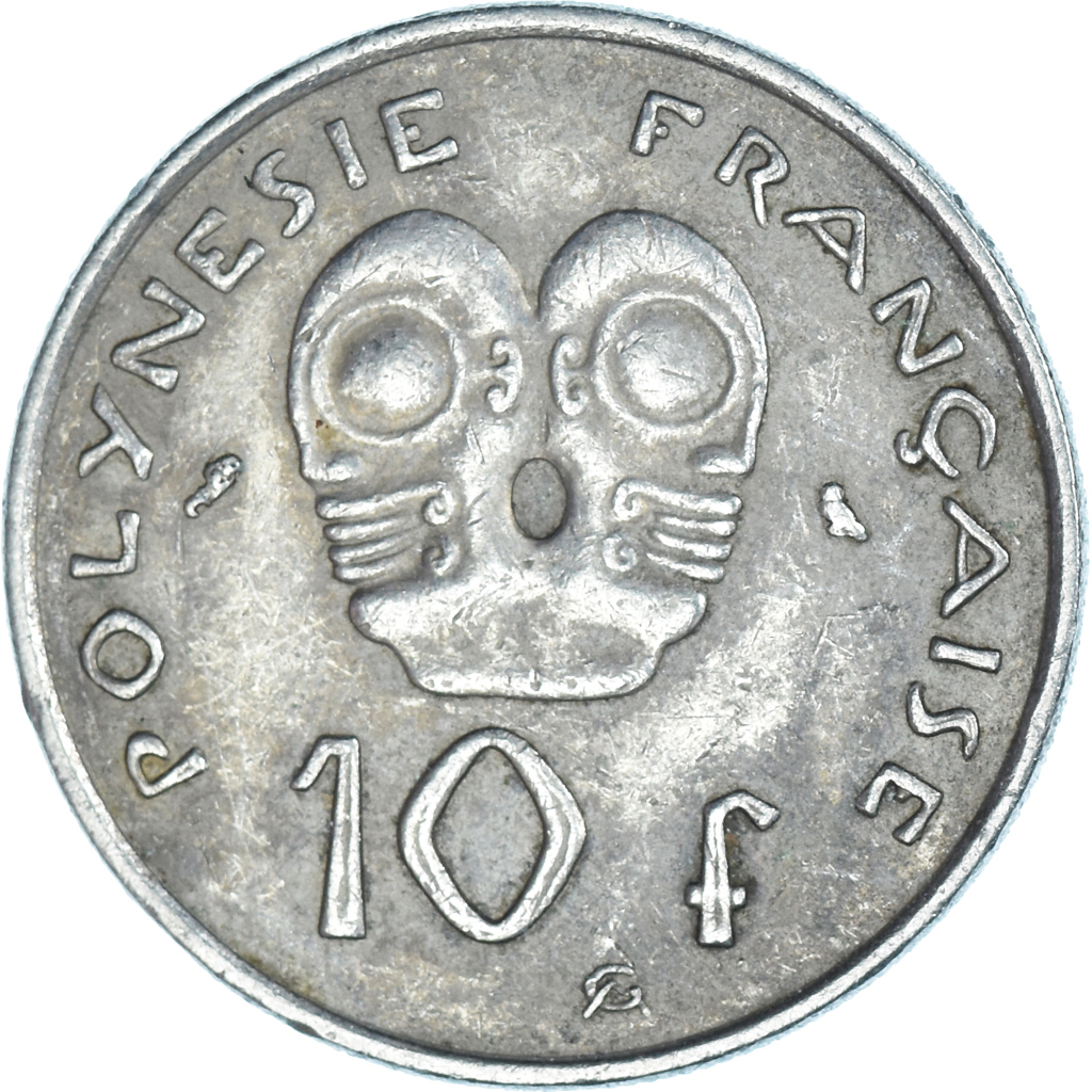 Moneda, Polinesia francesa, 10 Francs, 1973