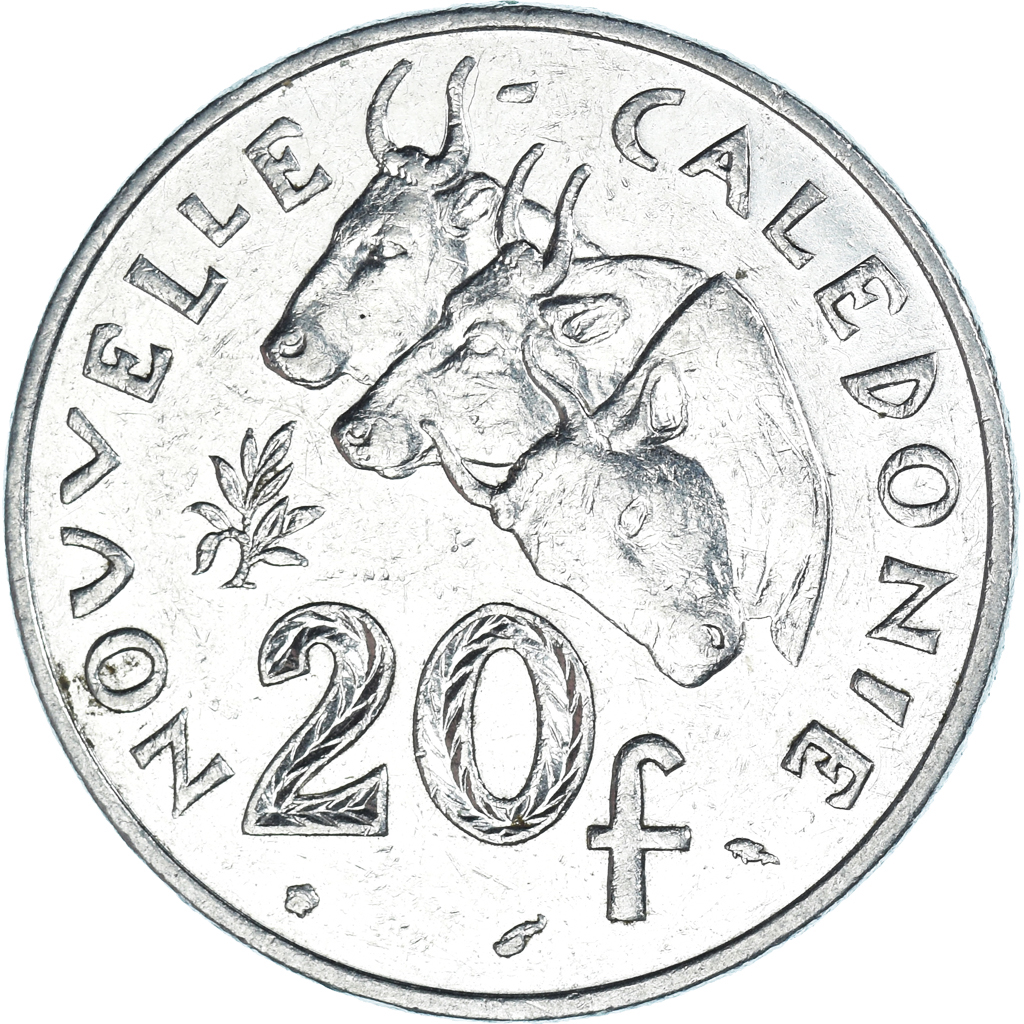 Moneda, Nueva Caledonia, 20 Francs, 1983
