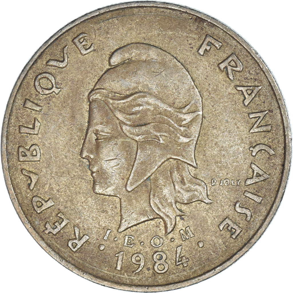 Moneda, Polinesia francesa, 100 Francs, 1984