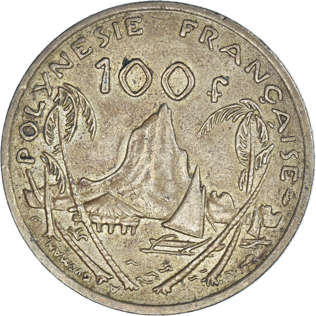 Moneda, Polinesia francesa, 100 Francs, 1984