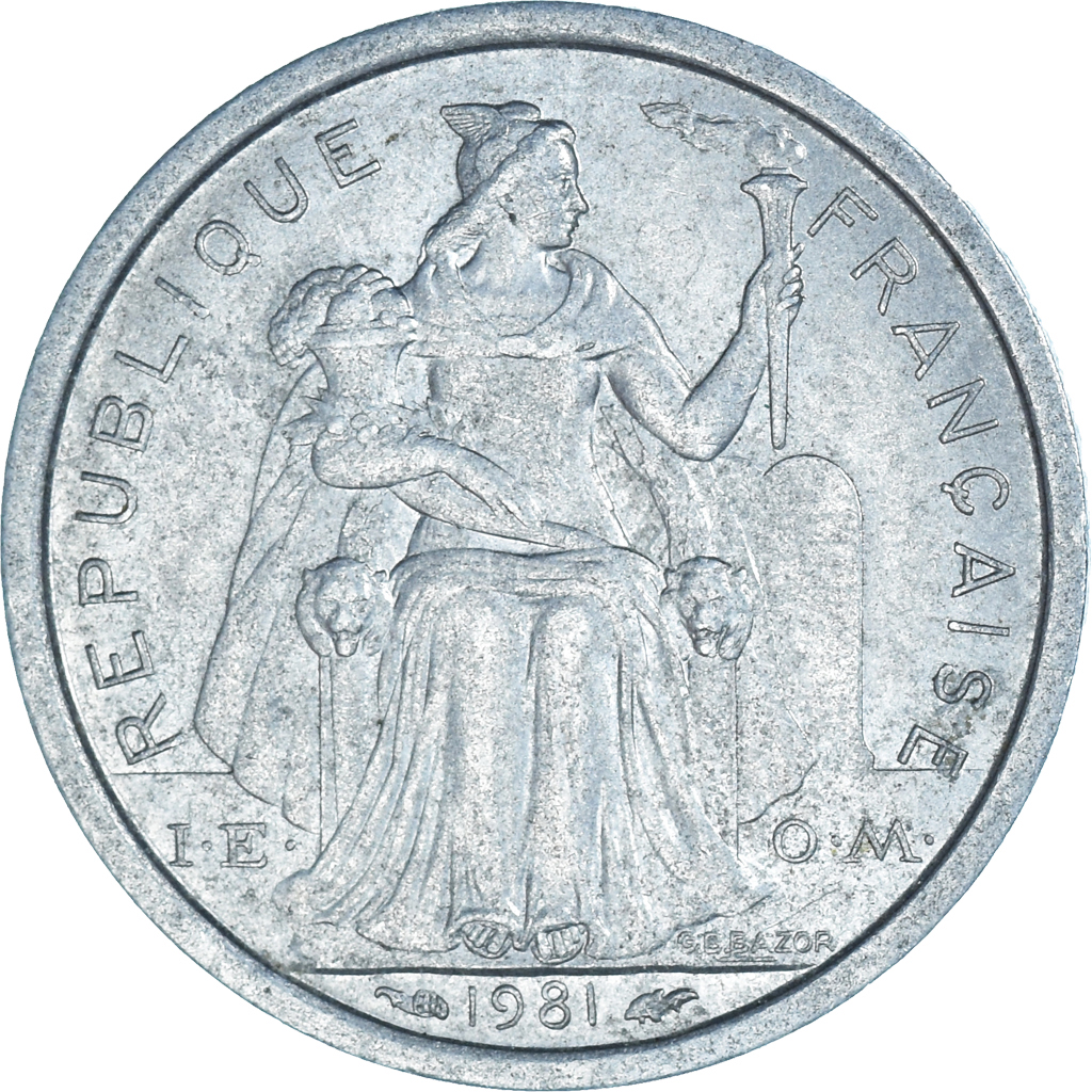Moneda, Nueva Caledonia, Franc, 1981