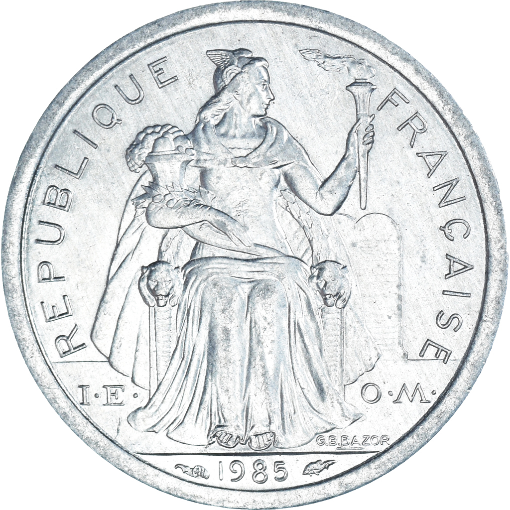 Moneda, Nueva Caledonia, Franc, 1985