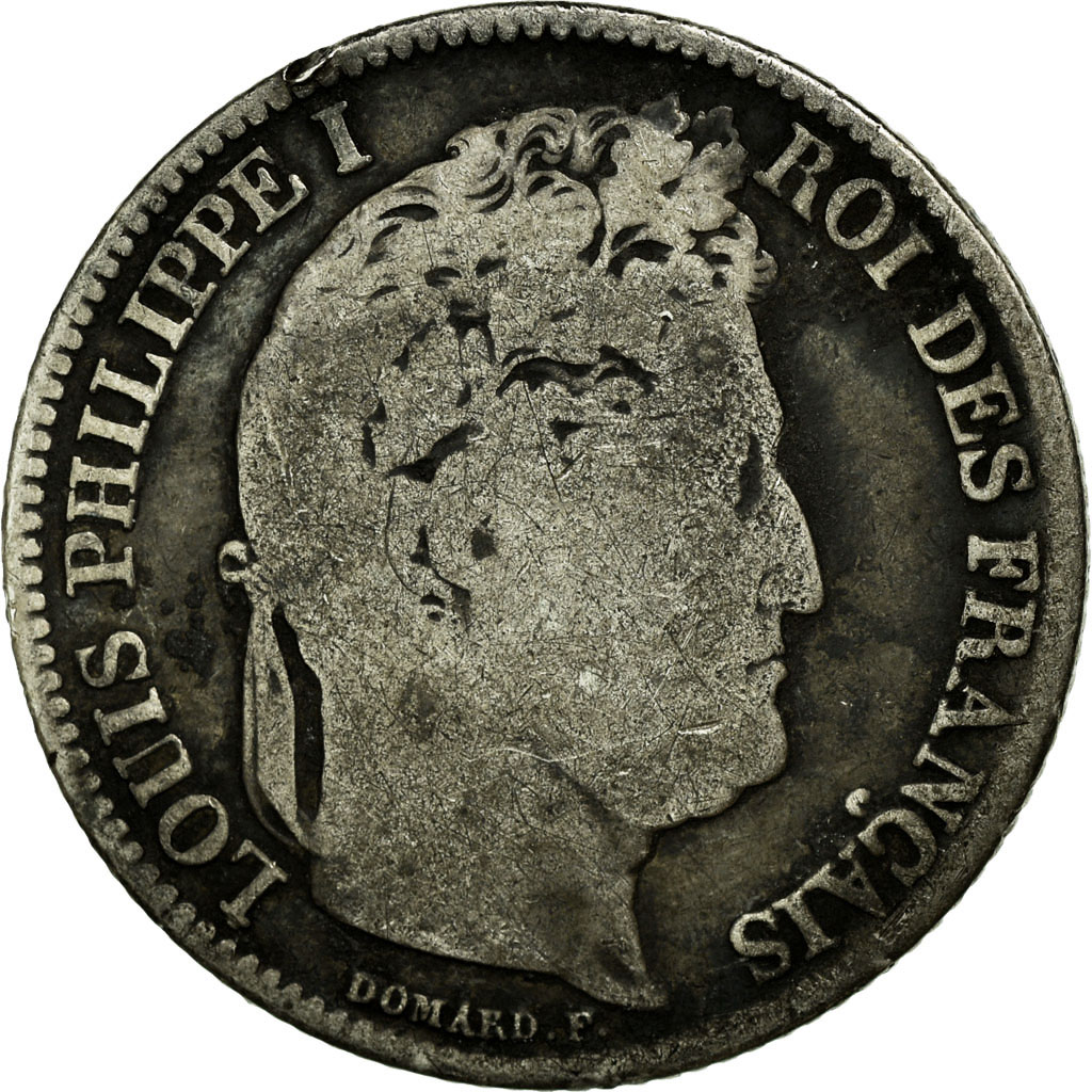 Coin, France, Louis-Philippe, Franc, 1841, Strasbourg, , Silver