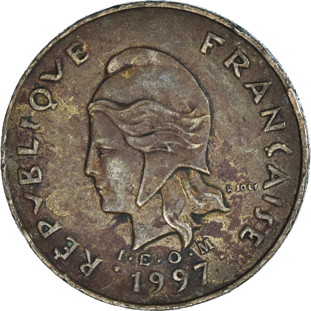 Moneda, Polinesia francesa, 100 Francs, 1997
