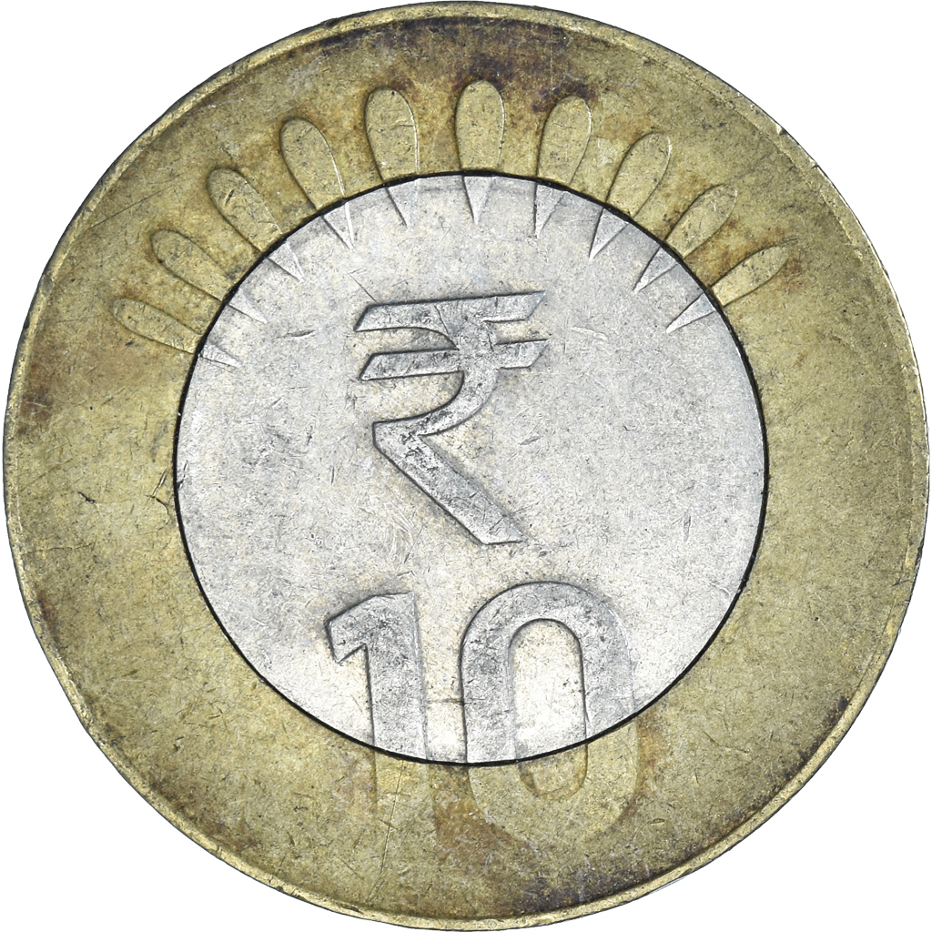 Coin, India, 10 Rupees, Undated