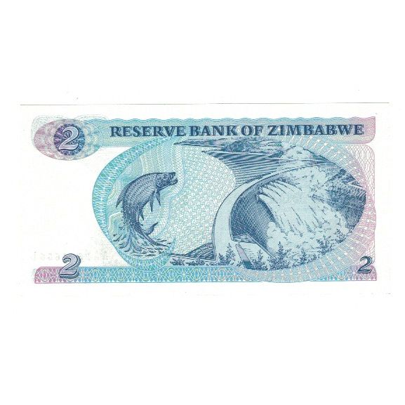 Banknote, Zimbabwe, 2 Dollars, KM1b, UNC(6570) World Paper Money