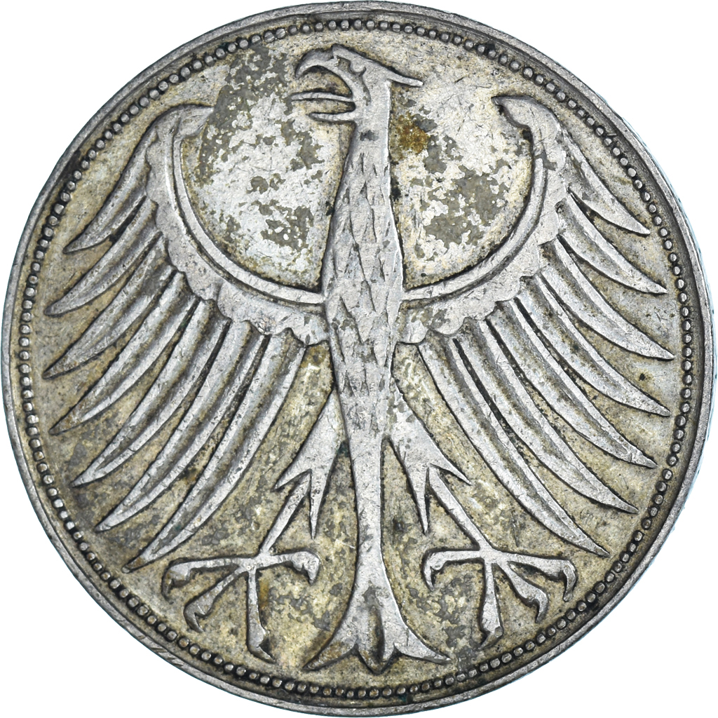 Coin, Germany, 5 Mark, 1951