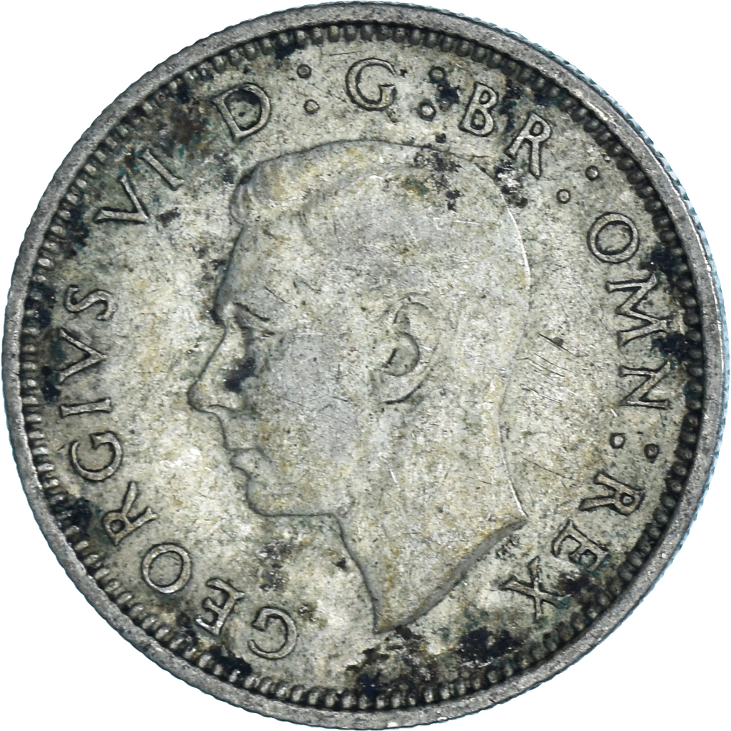 Moneda, Gran Bretaña, 6 Pence, 1937