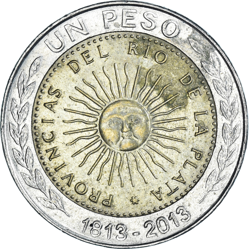 Coin, Argentina, Peso, 2013