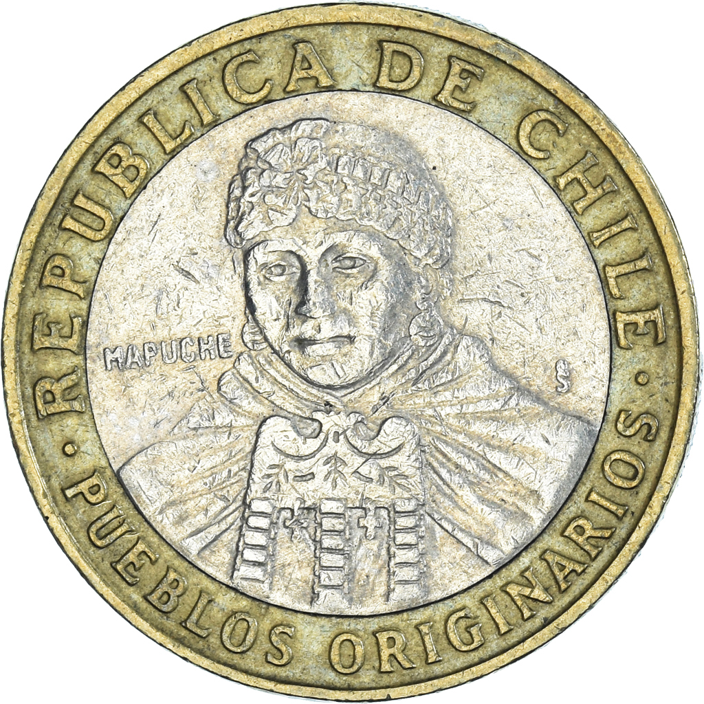 Moneda, Chile, 100 Pesos, 2005