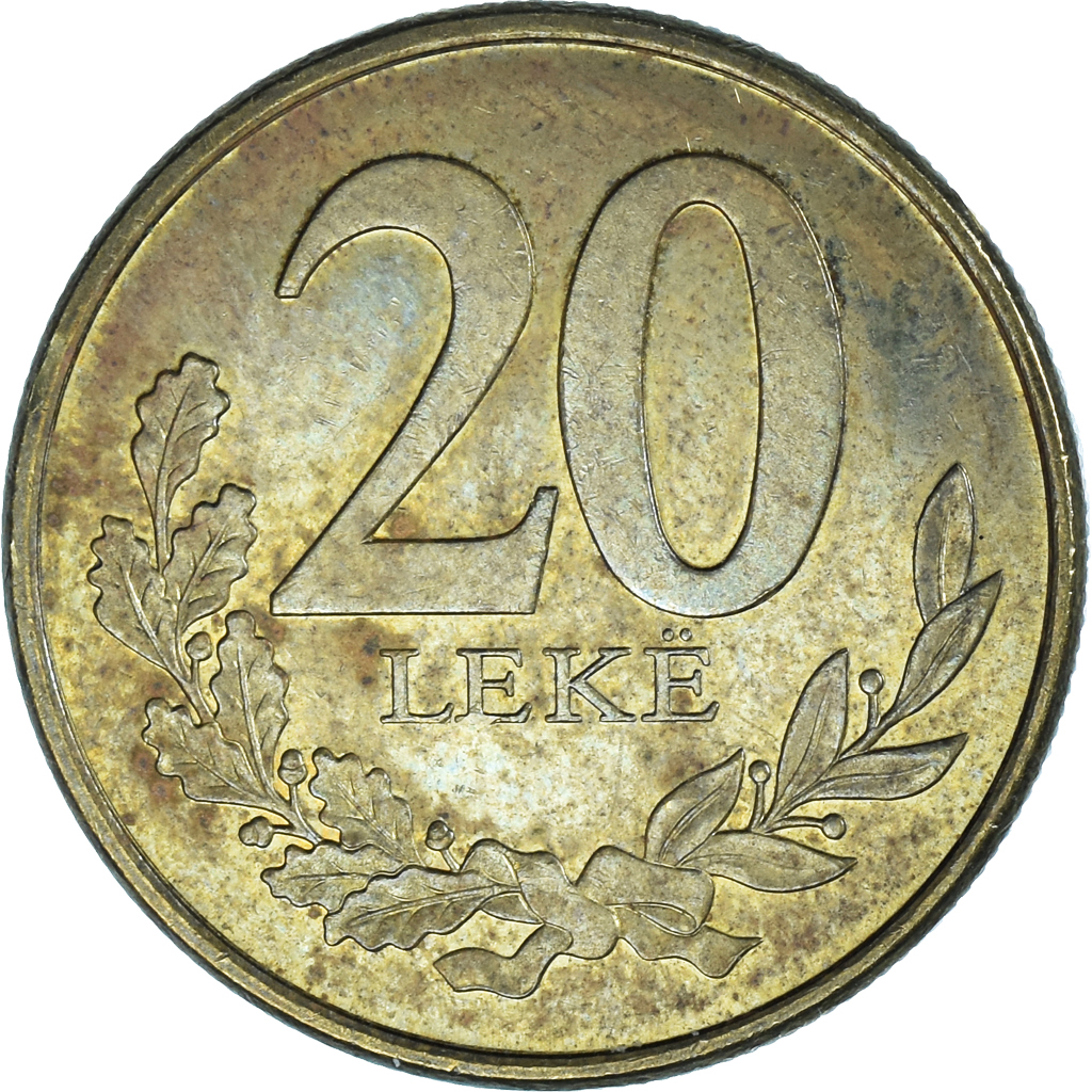 Coin, Albania, 20 Leke, 2016