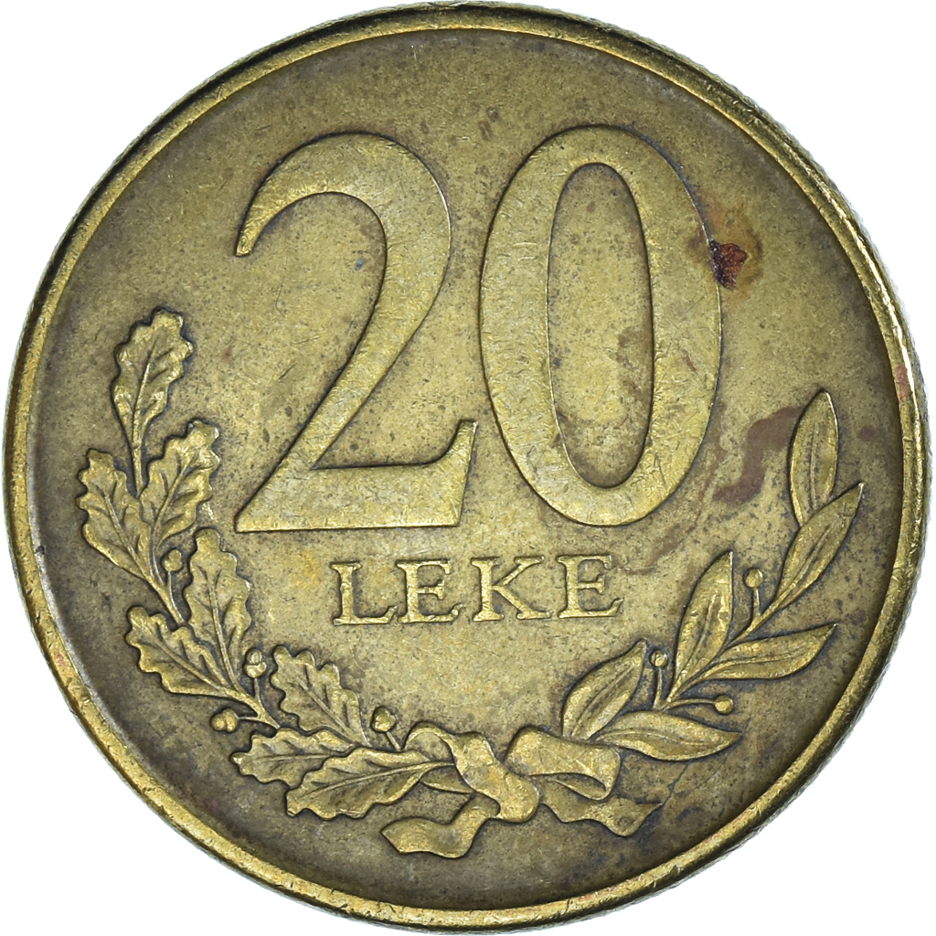 Coin, Albania, 20 Leke, 2012