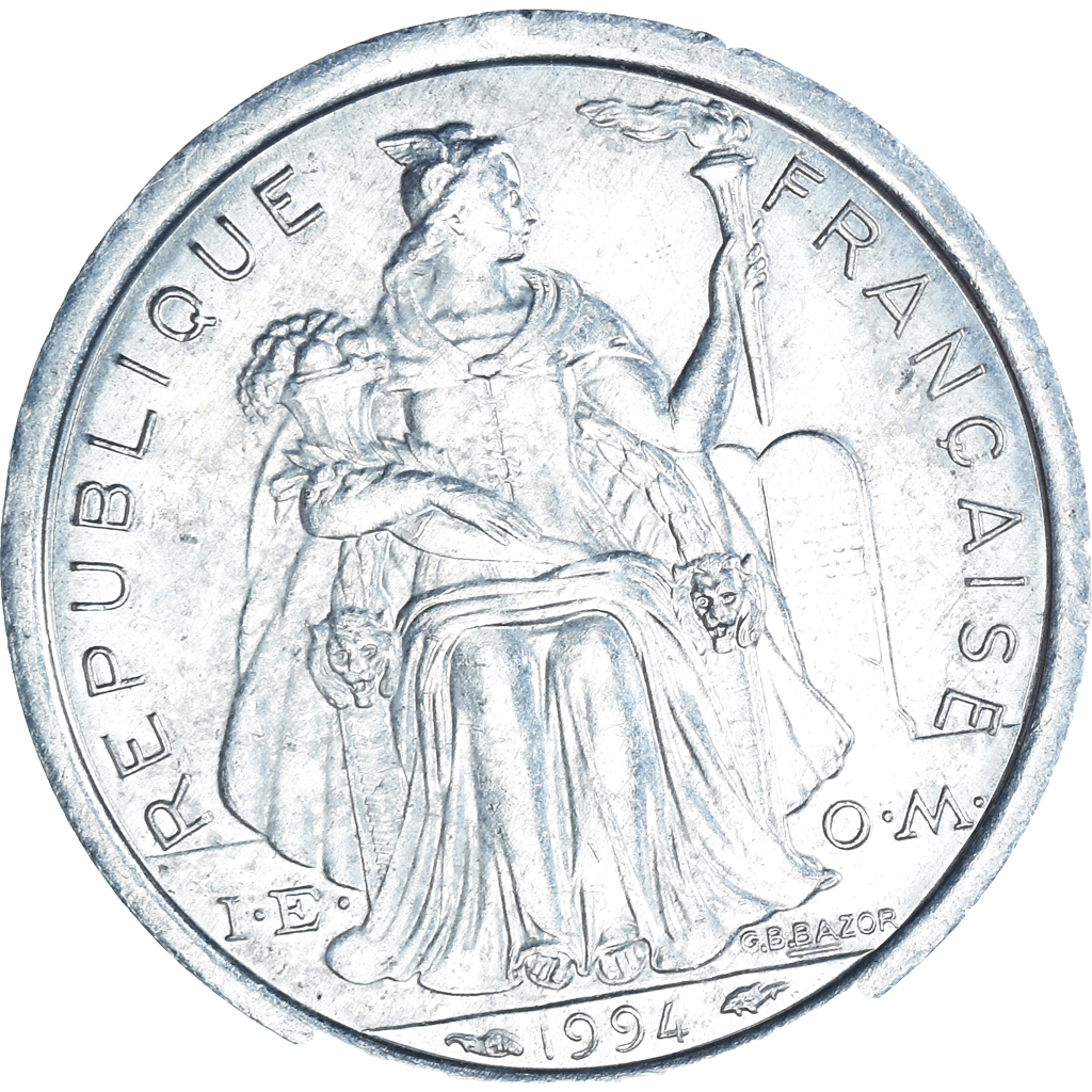 Moneda, Nueva Caledonia, Franc, 1994