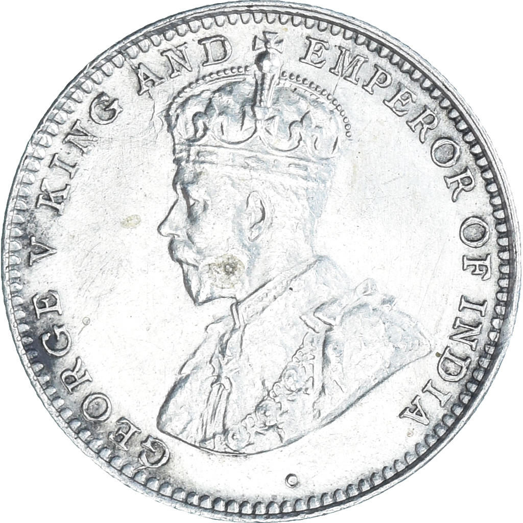 Coin, Ceylon, 10 Cents, 1914