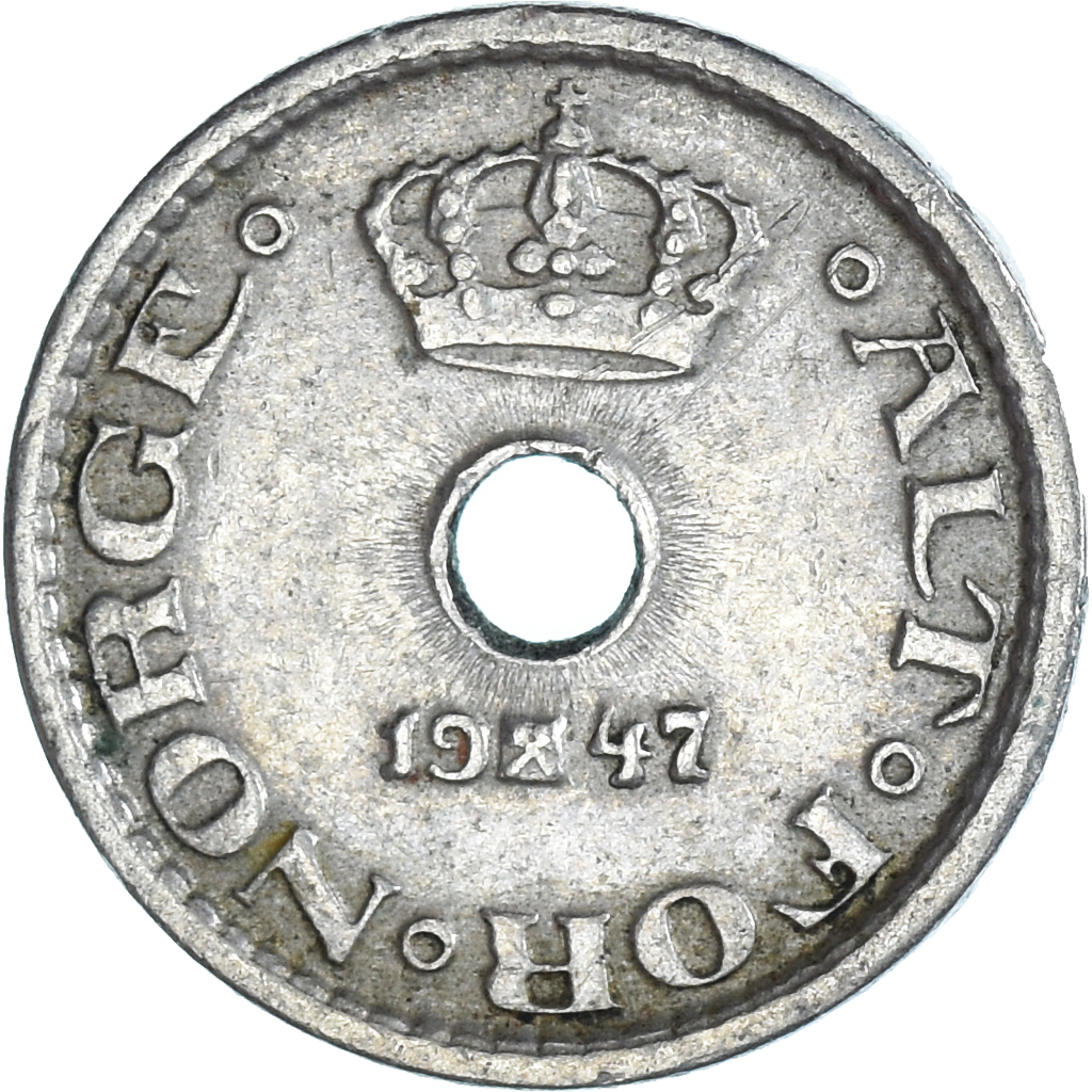 Moneda, Noruega, 10 Öre, 1947