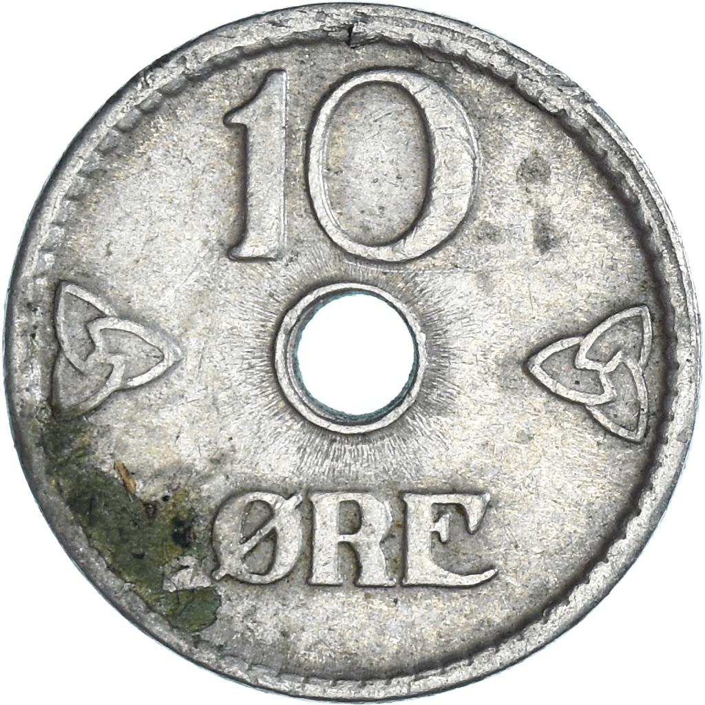 Moneda, Noruega, 10 Öre, 1947
