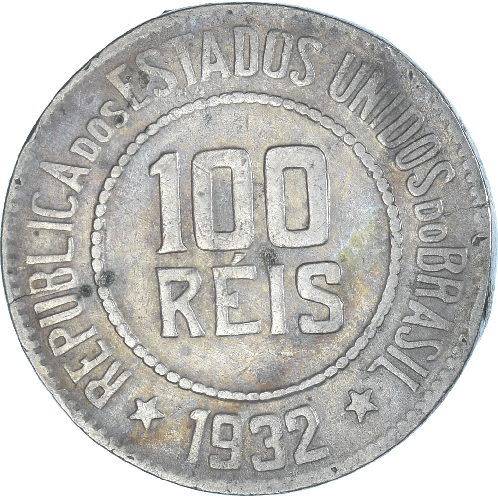 Moneda, Brasil, 100 Reis, 1932