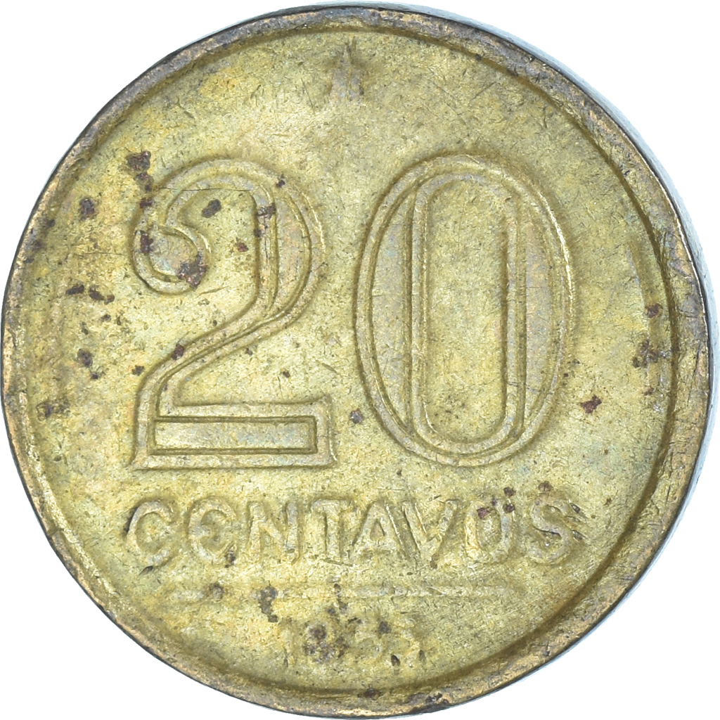 Moneda, Brasil, 20 Centavos, 1955
