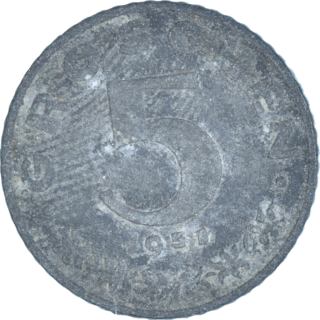 Moneda, Austria, 5 Groschen, 1951