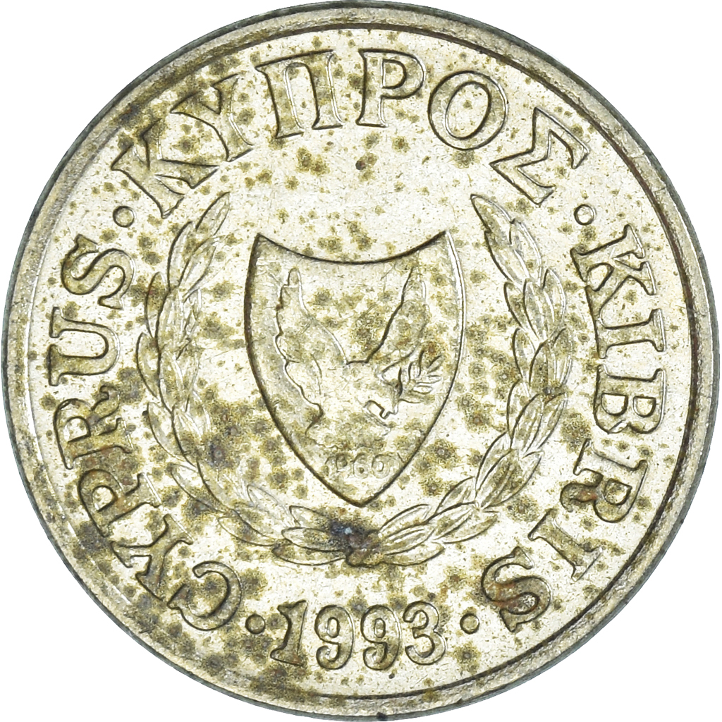 Moneda, Chipre, Cent, 1993