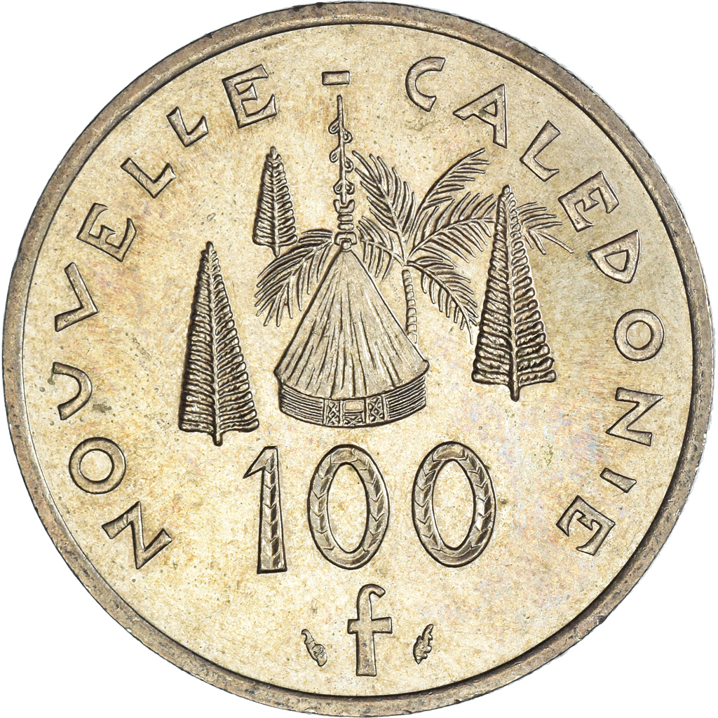 Moneda, Nueva Caledonia, 100 Francs, 1992