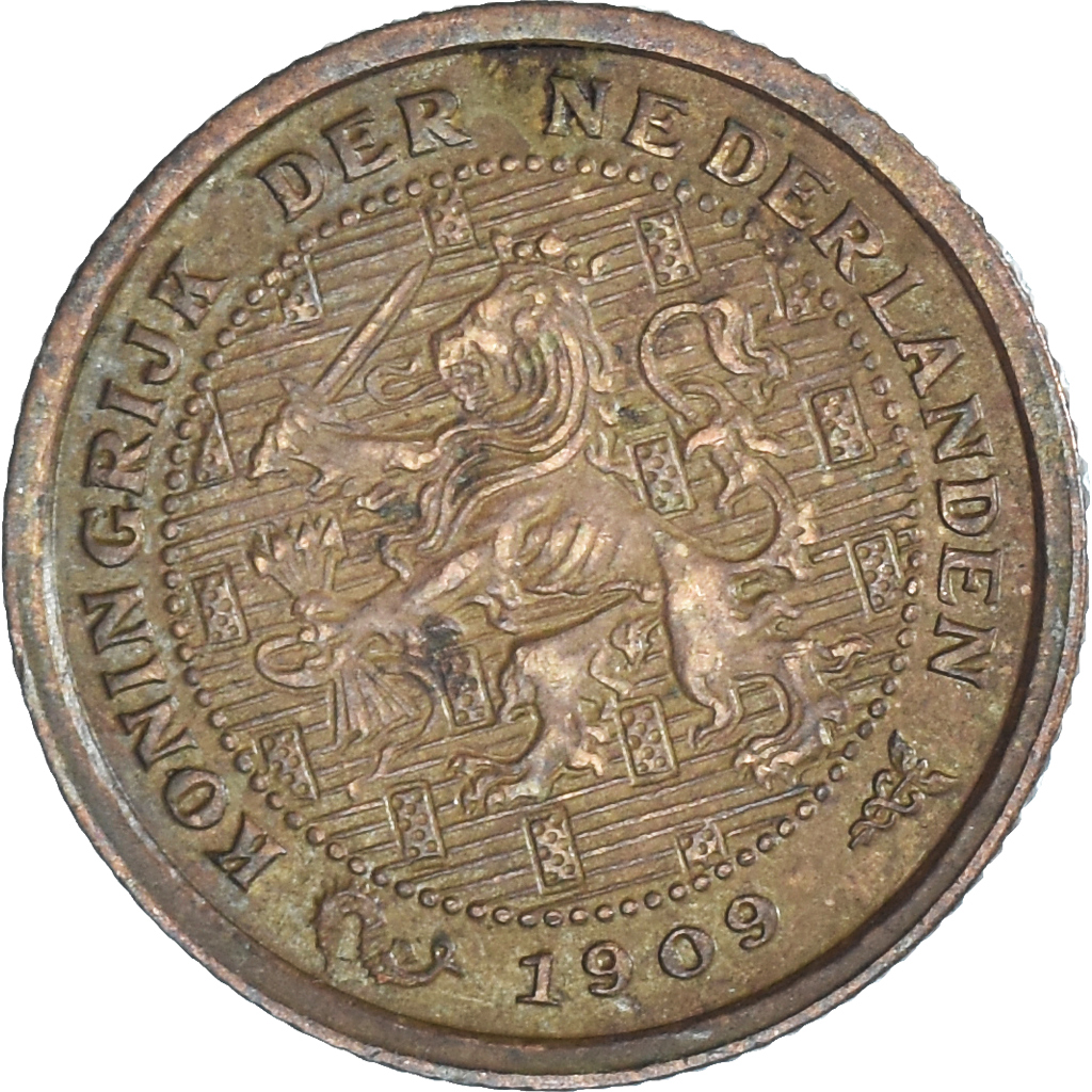 Coin, Netherlands, 1/2 Cent, 1909