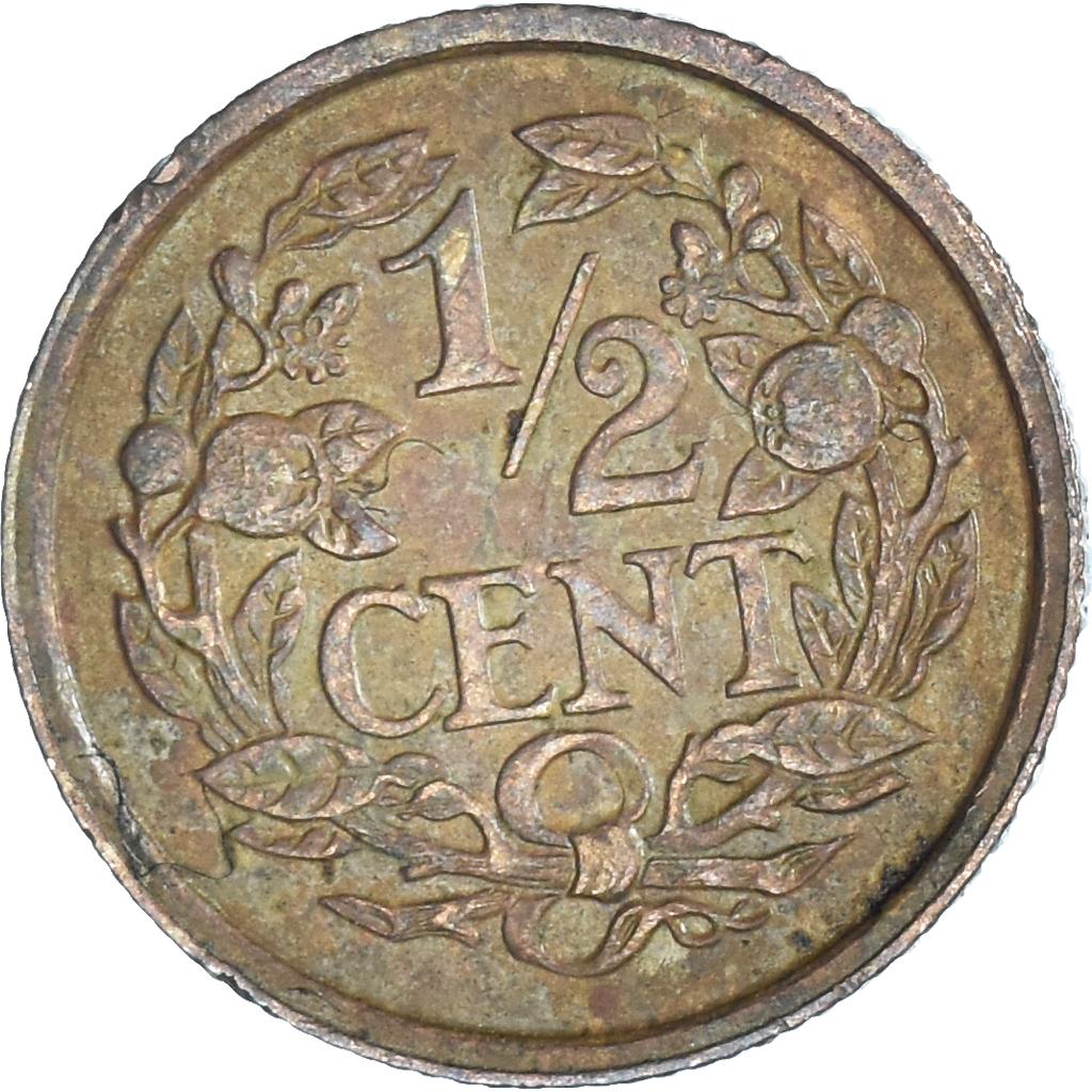 Coin, Netherlands, 1/2 Cent, 1909