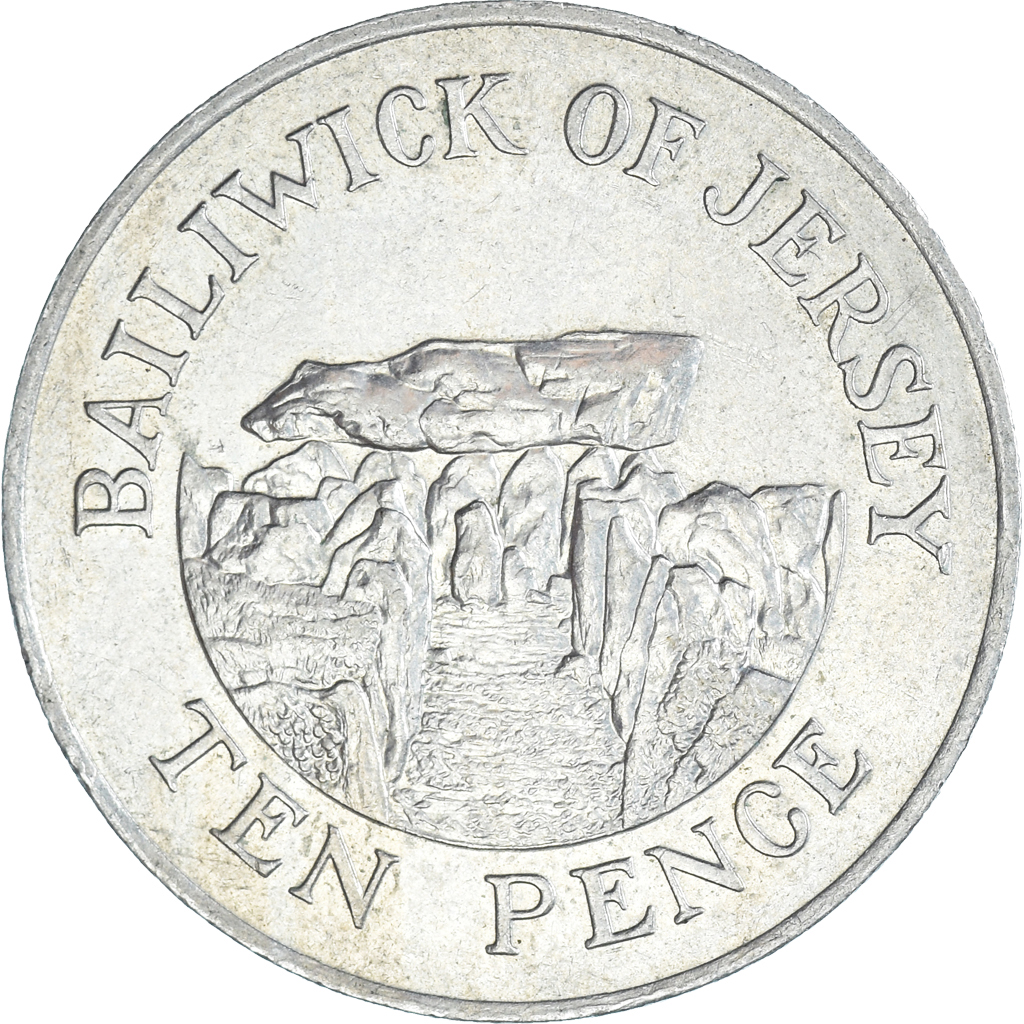 Coin, Jersey, 10 Pence, 1987