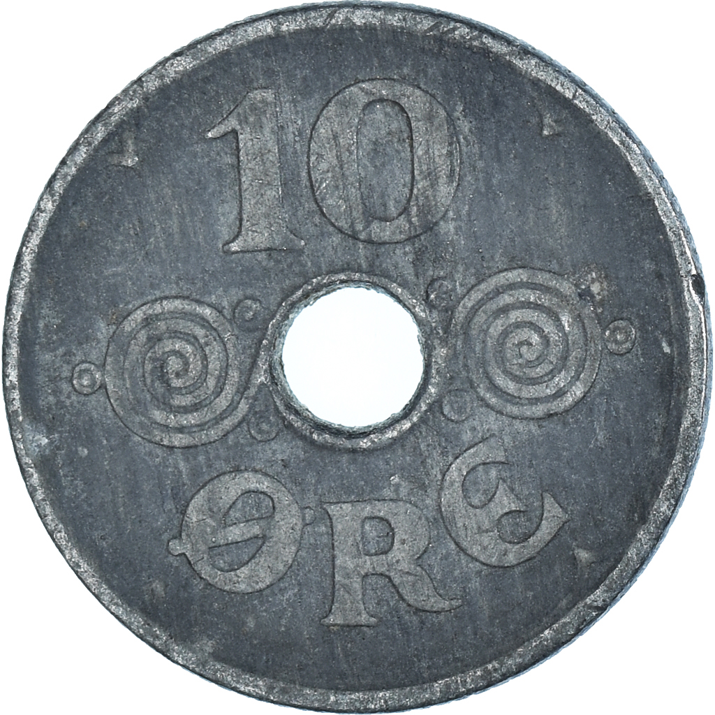 Moneda, Dinamarca, 10 Öre, 1944