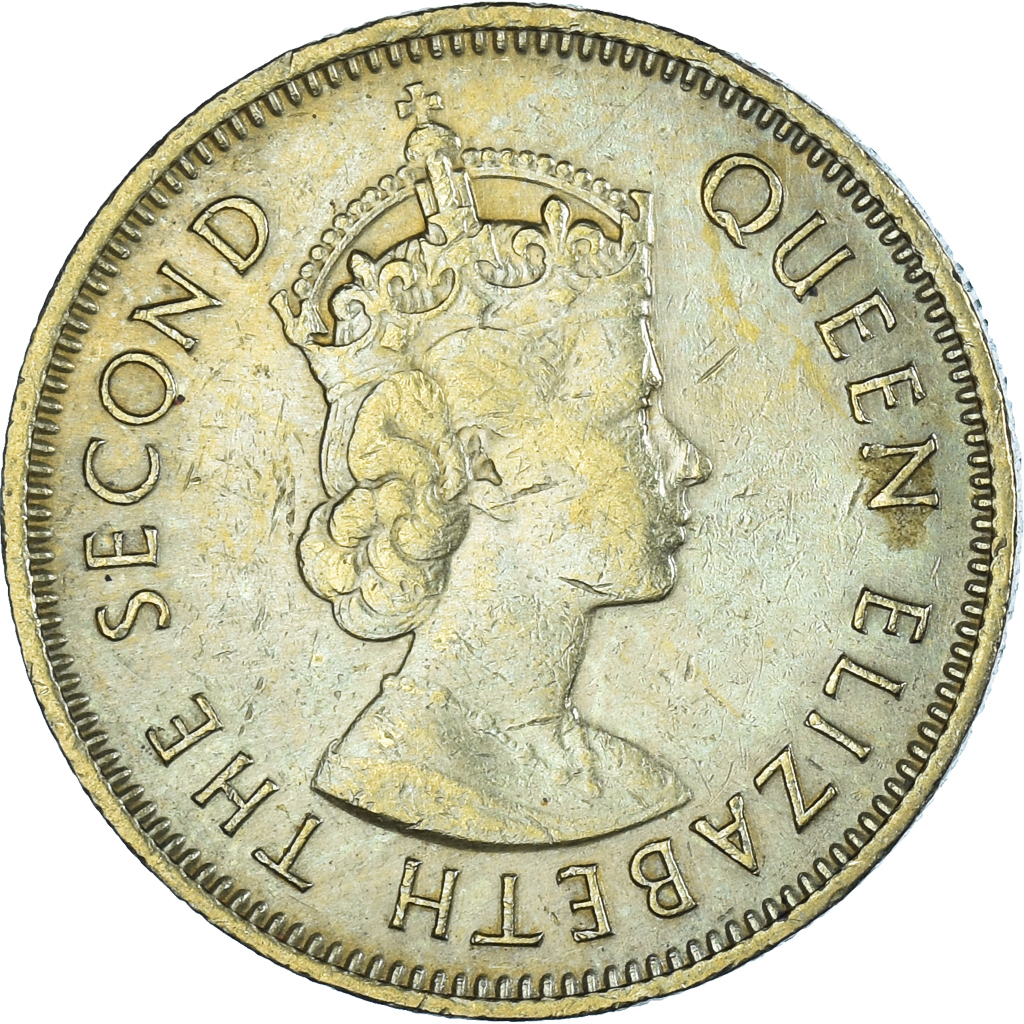 Moneda, Hong Kong, 10 Cents, 1972