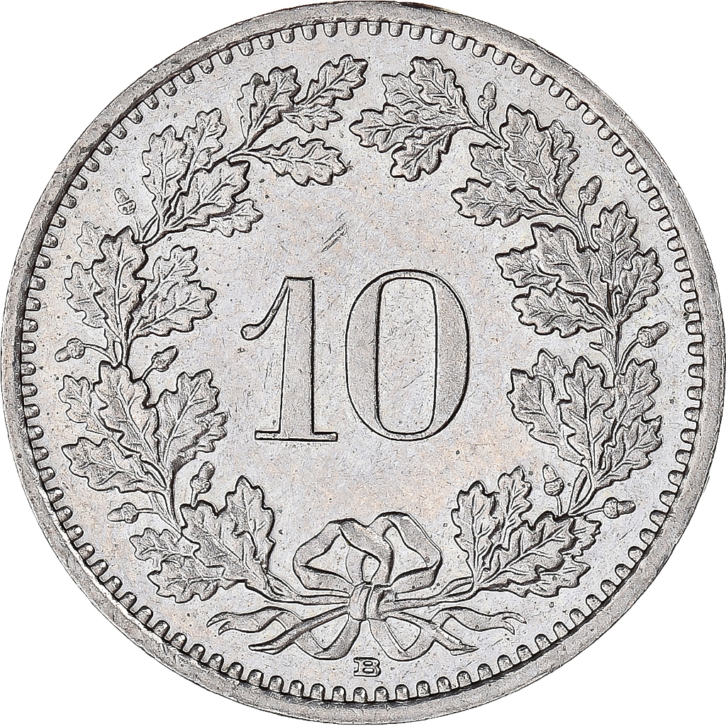 Coin, Switzerland, 10 Rappen, 1991