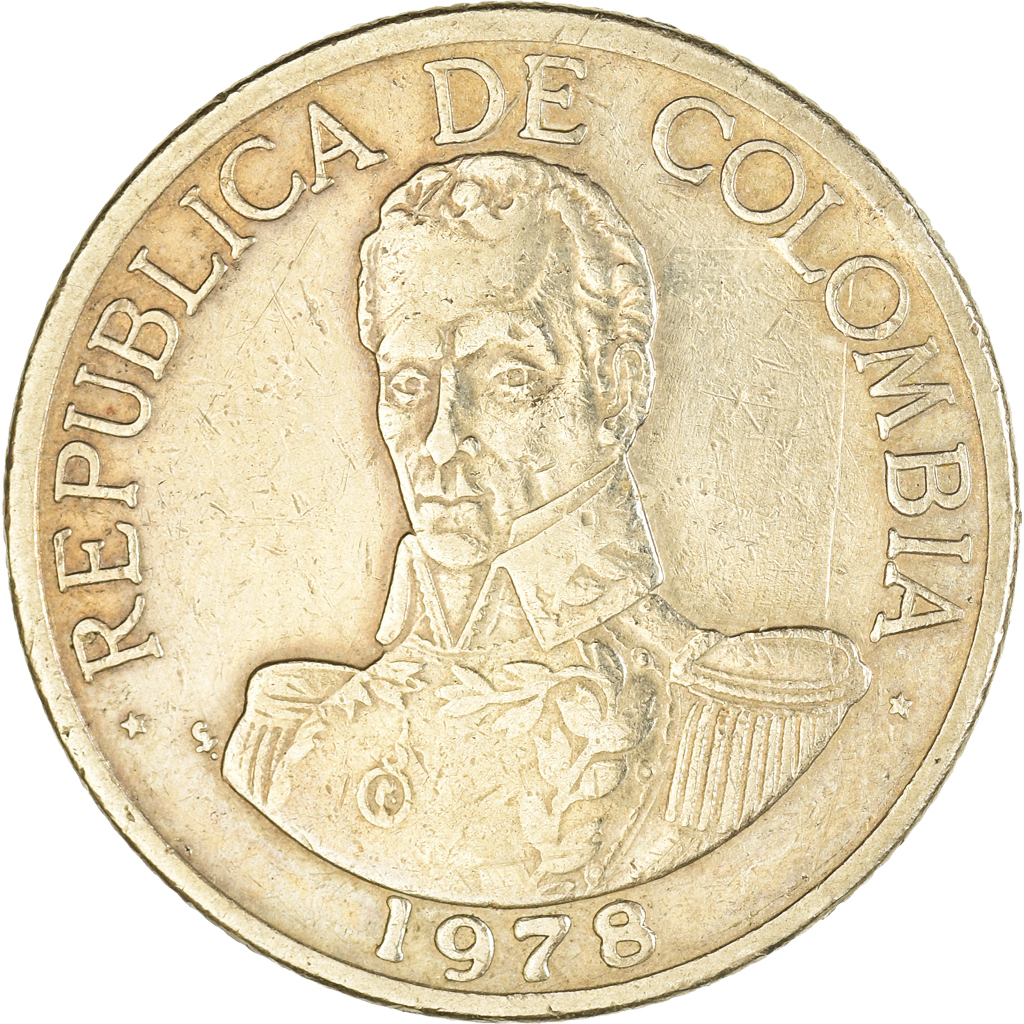 Coin, Colombia, Peso, 1978
