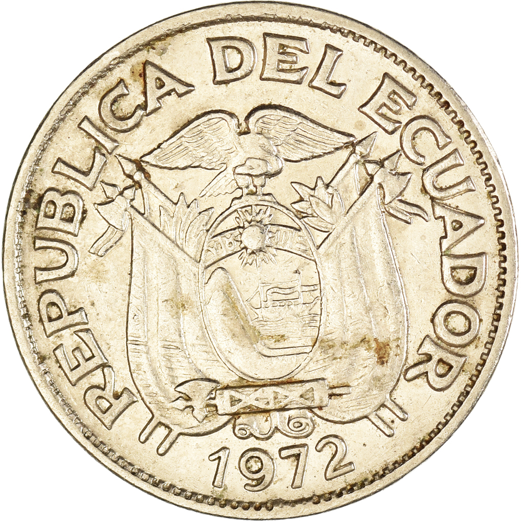 Coin, Ecuador, 20 Centavos, 1972
