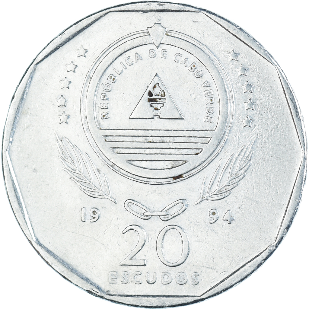 Coin, Cape Verde, 20 Escudos, 1994 African Coins