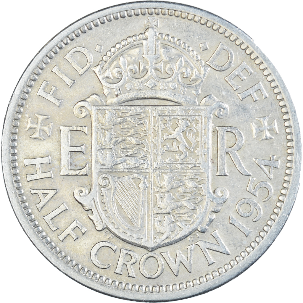 Coin, Great Britain, 1/2 Crown, 1954
