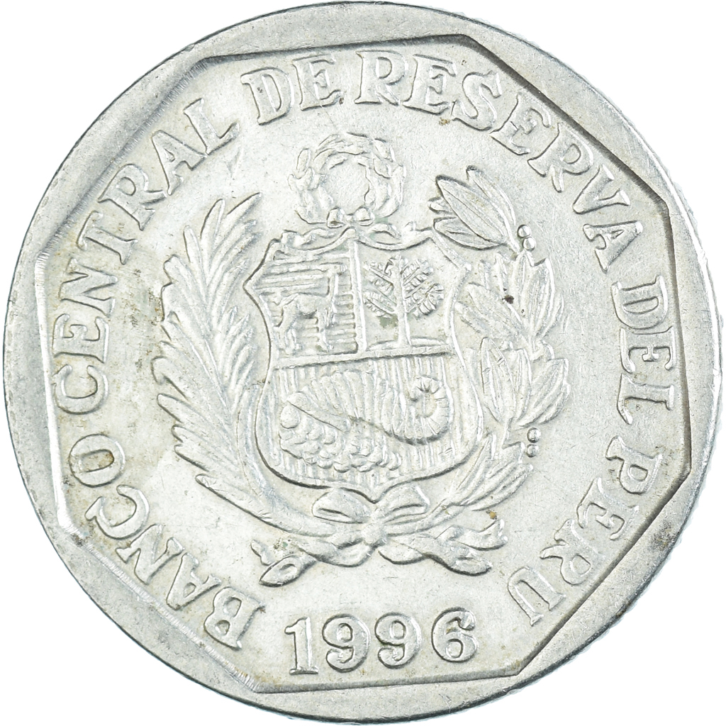 Coin, Peru, 50 Centimos, 1996